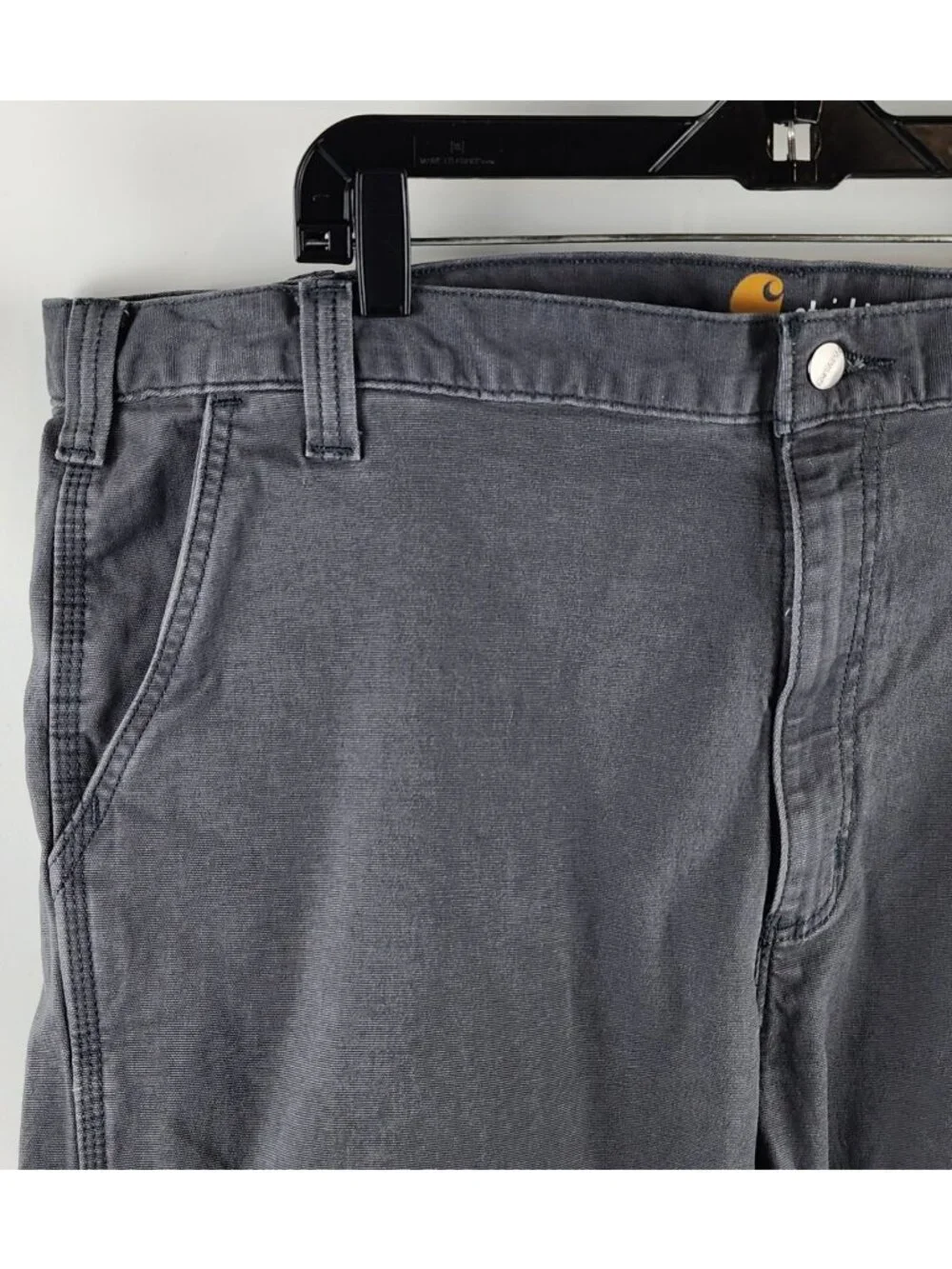 Carhartt Jeans Mens Irregular 42x30 Gray Workwear Straight Leg Casual Denim Pant